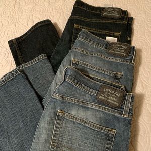 3 Pair - Levi’s Strauss Slim Straight Jeans 36x30